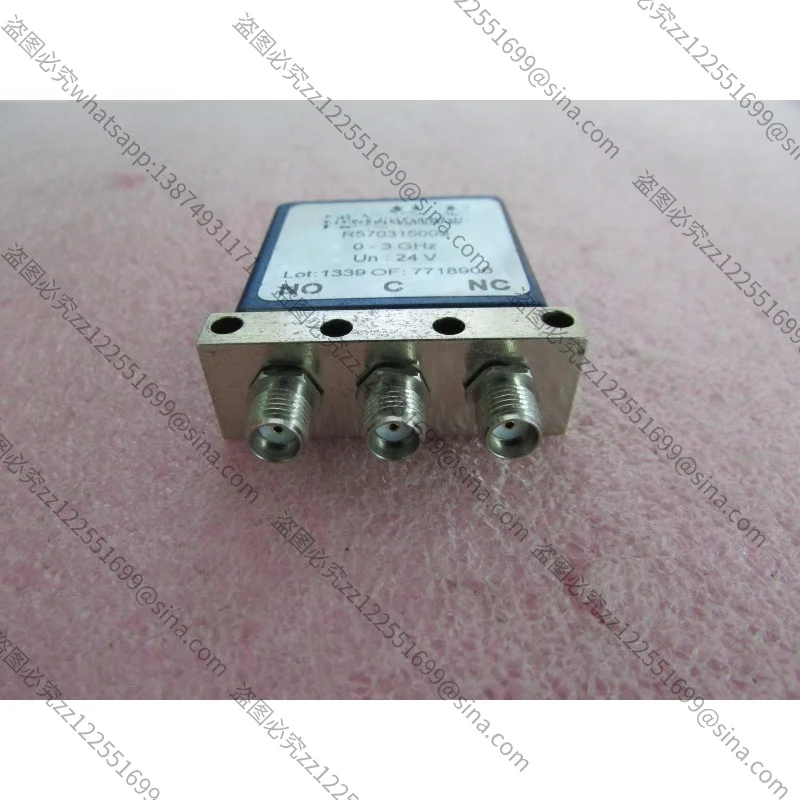 Suitable for R570315000 3GHz 300W 24V RF Microwave Coaxial SPDT Switch (please Note That This Product Is Second-hand)
