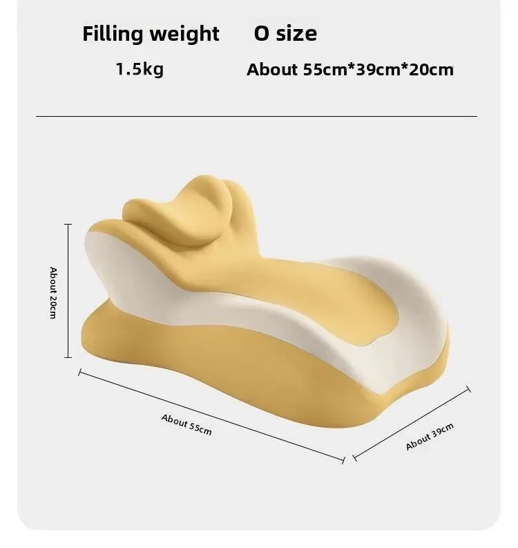 Almohada de espuma viscoelástica para dormir, almohada multifuncional para dormir boca abajo, cojín para jugar con el te