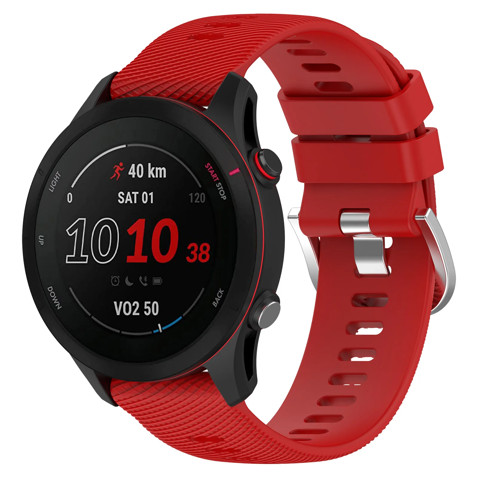 18 مللي متر سيليكون حزام ل Garmin Forerunner255S الرسمي موضة الرياضة الفرقة SmartWatch استبدال سوار معصمه اكسسوارات