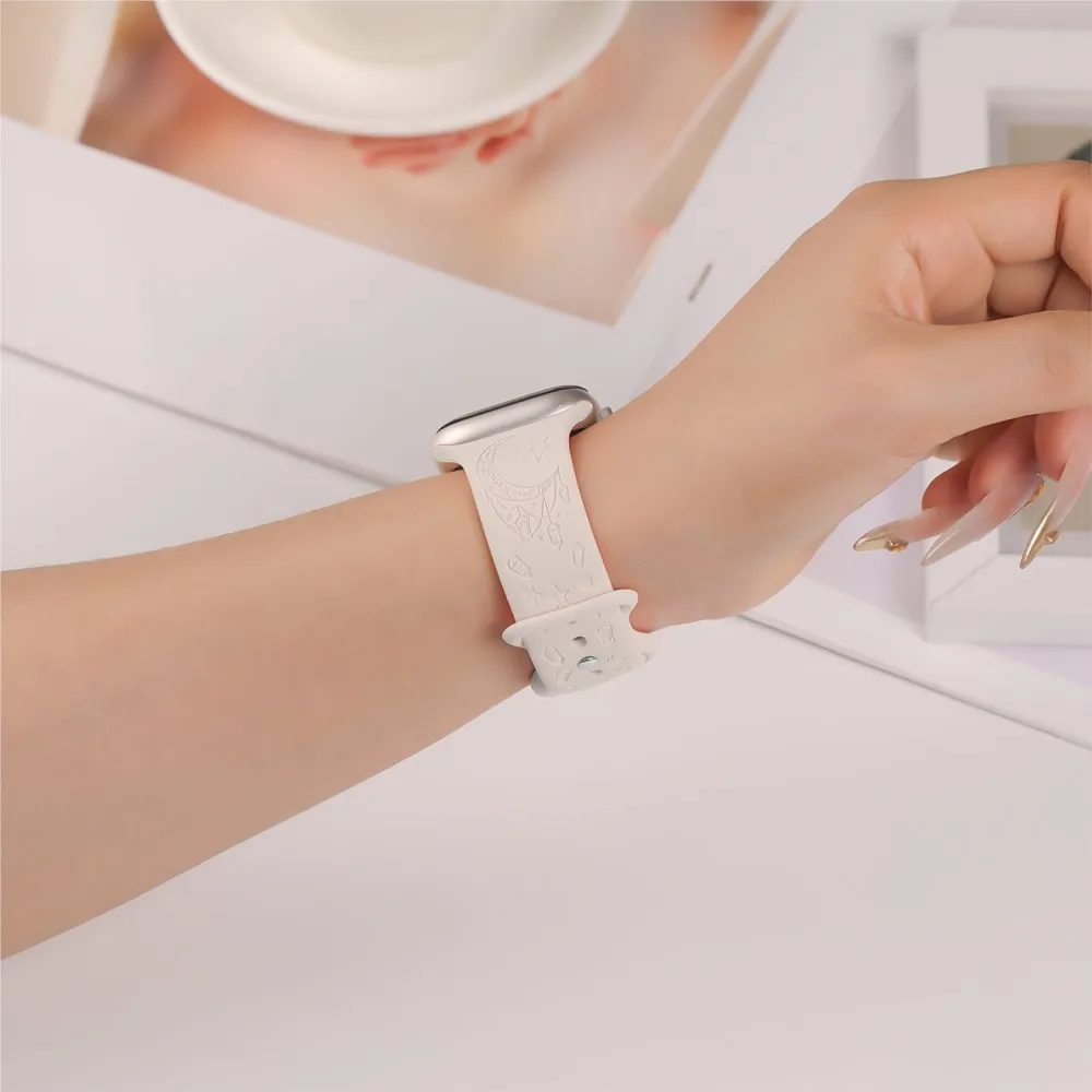 الأشرطة المحفورة ل سوار ساعة يد آبل 40 مللي متر 46 مللي متر 44 مللي متر 45 مللي متر 41 مللي متر 42 مللي متر 38 مللي متر 49 مللي متر كوريا سوار iwatch سلسلة 10 7 3 8 9 se الترا 2