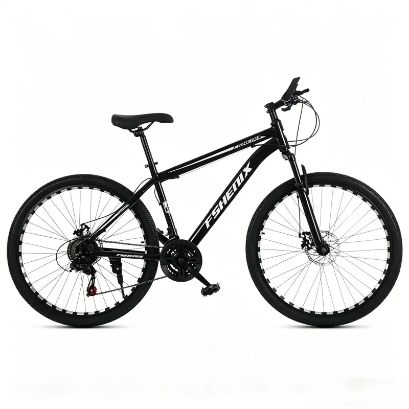 

Samurai Black Spoke Wheel Mountain Bike 21 Speed Shock Absorbing 24/26 Inch Adult Bicycle Men Women Student Commuter