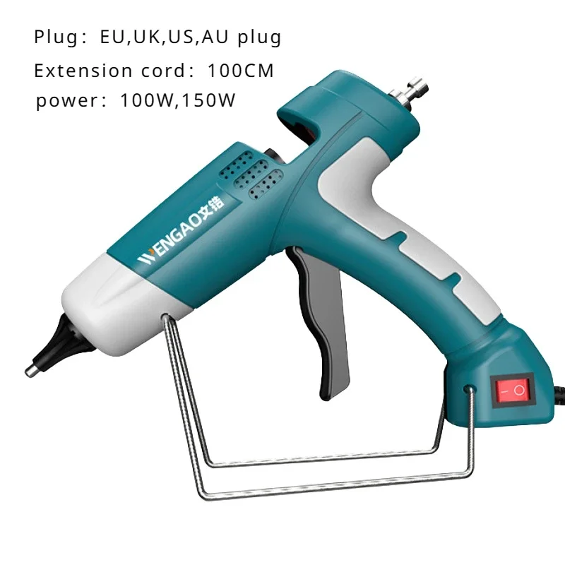 100W Hot Melt Glue Gun for 7MM Transparent Glue Stick 110-240V EU UK US AU Plug Portable Home DIY Electric Heat Temperature Gun