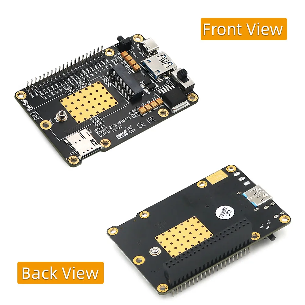 Raspberry Pi 5G Expansion Board For M.2 Communication Module HAT Quectel RM520N-GL RM502Q-AE RM551E-GL RM521F-GL FM350-GL RM500Q
