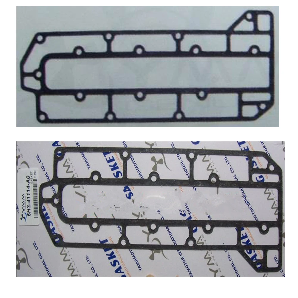 

Прокладка выхлопного воздуха морского подвесного мотора для бензинового двигателя Yamaha 60 KM 6 H3-41112, 6 H3-41114