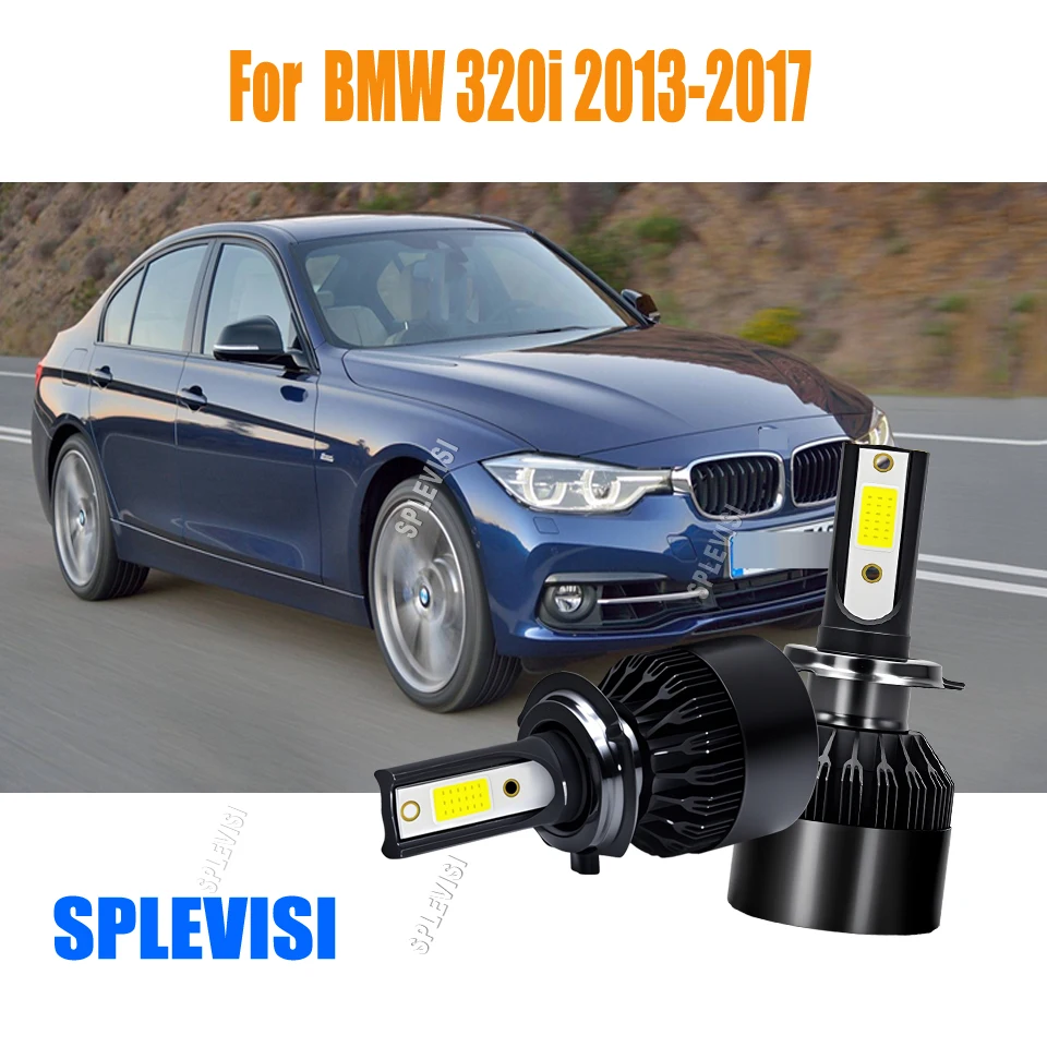 

H7 LED White Headlight Conversion Lights - Diamond Cut Perfect Beam pattern For BMW 320i 2013 2014 2015 2016 2017