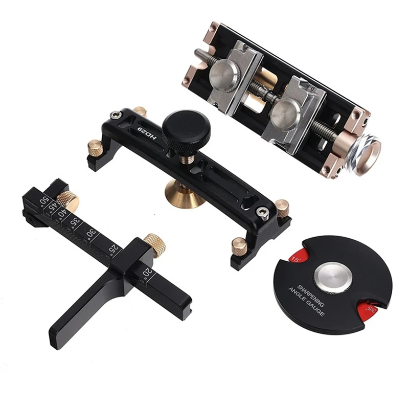 

4PCS/SET(D1-D3-D4-D5) HD29 Honing Guide Woodworking Sharpening Jig For Chisels And Planer Blades