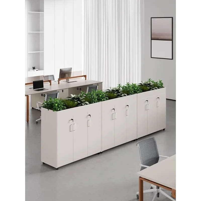 Office floor-standing cabinets, partition cabinets, side, lockable storage, wooden storage, personali