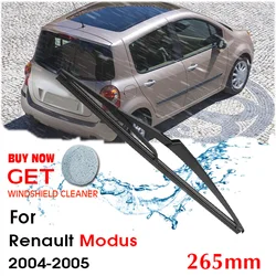 Car Wiper Blade Rear Back Window Windscreen Windshield Wipers For Renault Modus Hatchback 265 mm 2004-2005 Auto Accessories