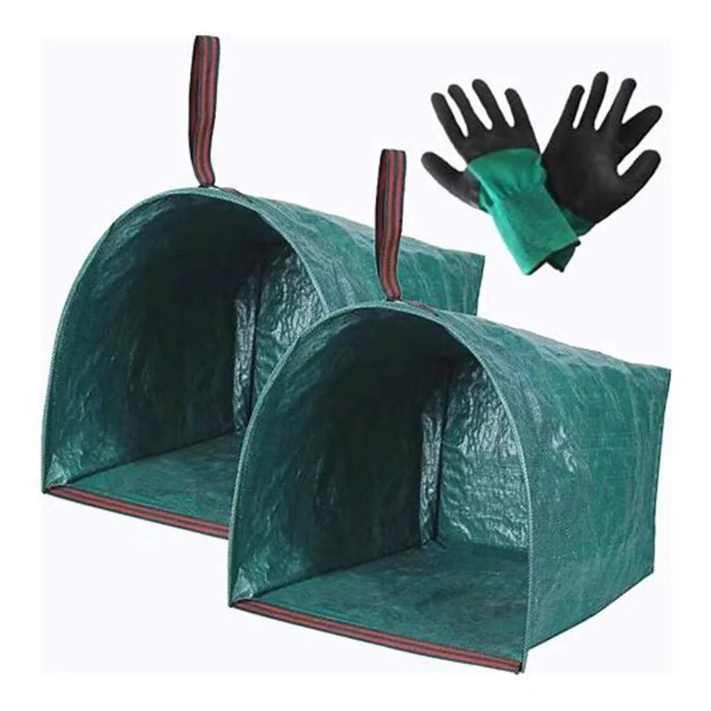 Dustpan Garden Waste Bag Waterproof Large Capacity Foldable Leaf Collector Reusable Lawn Trash Sac Outdoor Yard Compost Bin New