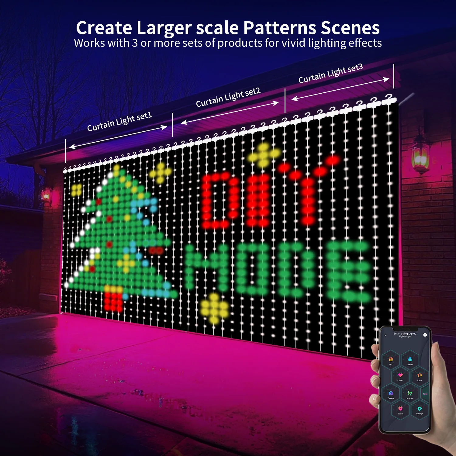 

Светодиодный светильник с умным управлением через приложение - стильный дизайн для домашнего декора