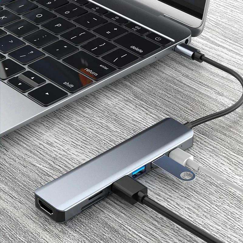 USB C HUB tipo C Splitter a HDMI 4K Thunderbolt 3 Docking Station adattatore per Laptop con PD SD TF RJ45 per Macbook Air M1 iPad Pro
