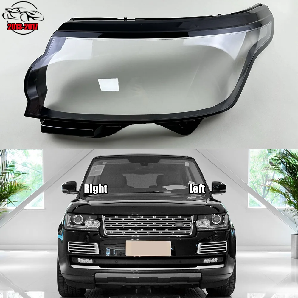 

For Land Rover Range Rover 2013-2017 Plexiglass Front Headlamp Transparent Lampshade Lamp Shell Masks Headlight Cover Lens