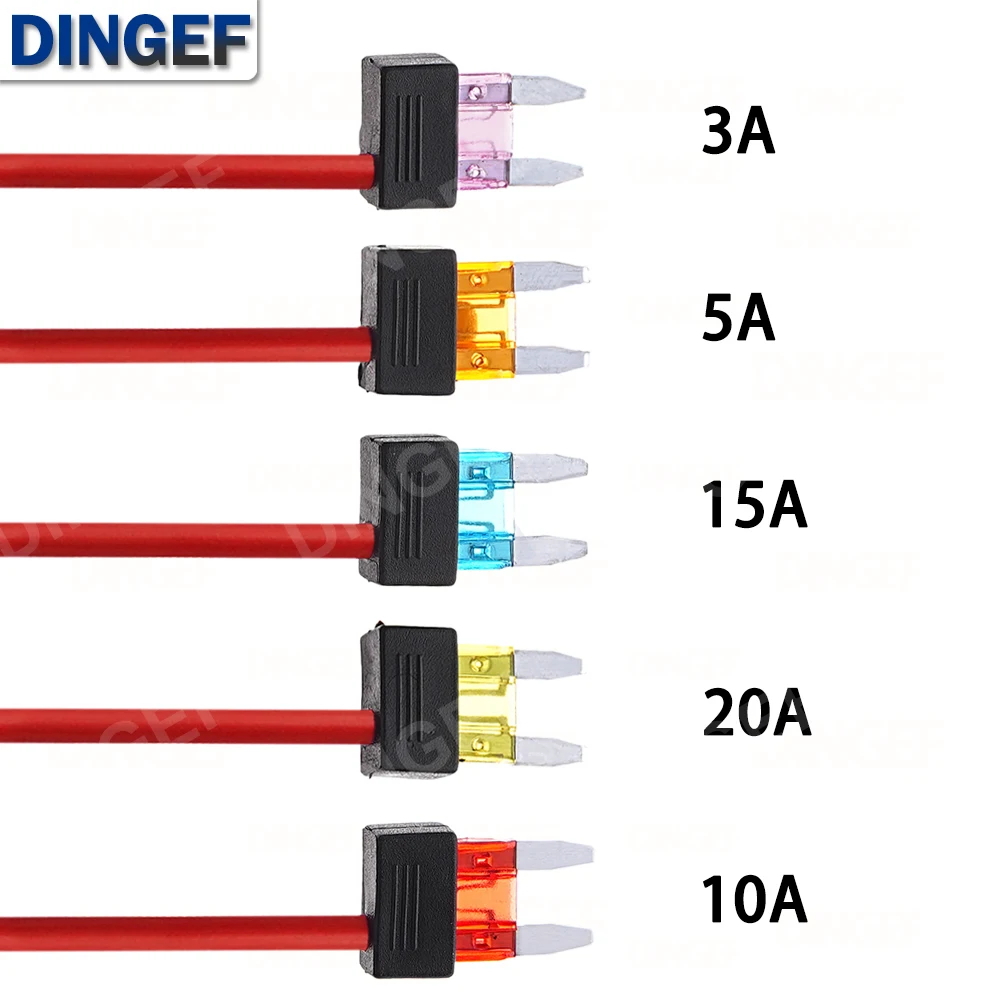 12V 3A 5A 10A 15A 20A Car Fuse Holder Add-a-circuit TAP Adapter Mini ATM APM Blade MINI Simple Safety Device