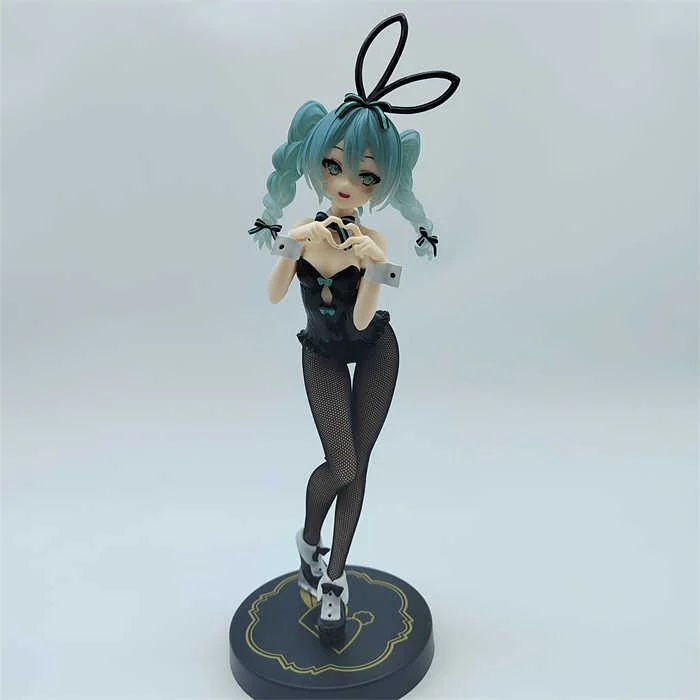 Genuine Anime Figure Hatsune Miku Rabbit Girl Kawaii Model Doll Genuine Action Anime Miku Figure Model Collectible Pendant Toys