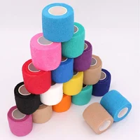 Vendaje elástico autoadhesivo colorido de 4,8 m para rodilla, tobillo, dedo, ideal para deportes, recuperación de lesiones y primeros auxilios para mascotas