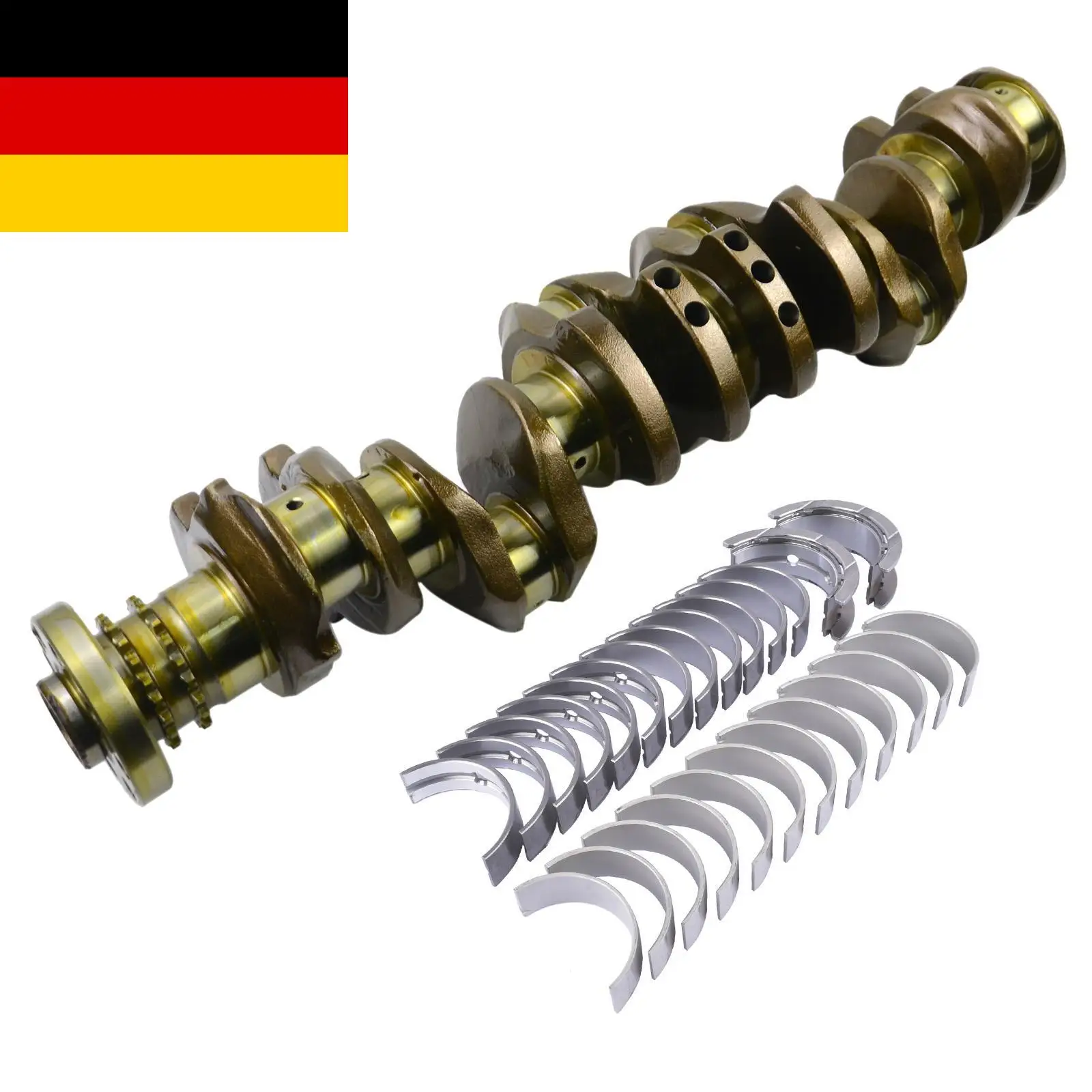 Image of AP03 N57D30 Kurbelwelle mit Haupt- und Pleuellagern STD für BMW 3er F30 5er F10 7er F01 X6 330d 530d 535d 730d 735d N57D30 X3 X5 X6 11217799970