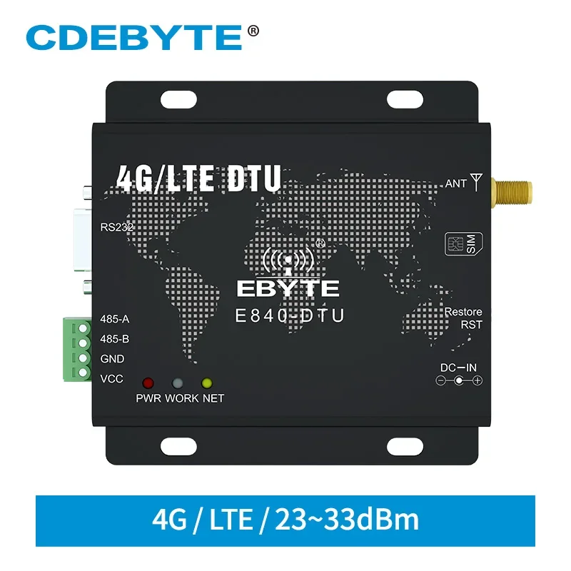 Módulo Transceptor de Dados Sem Fio, Modem LTE, LTE-FDD, WCDMA, GSM, IoT, M2M, E840-DTU, 4G-02E