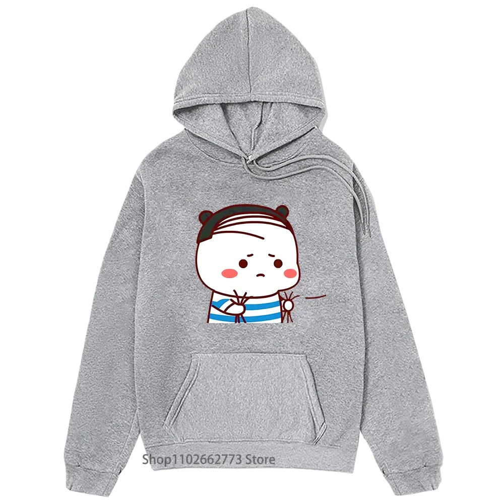 Cute Bubu Sad Because of Losing Game Hoodie Kawaii Panda Bear Graphic Sweatshirt Women Clothing Men Korean Styl Top Kawaii Hoody