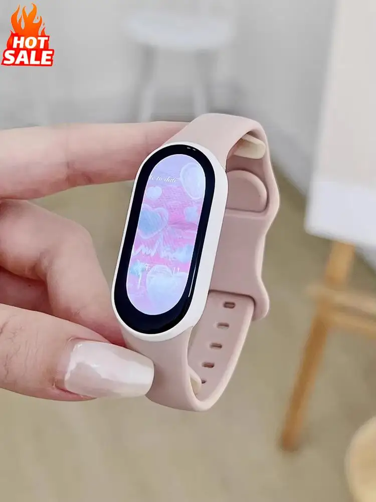 Silikonbänder für Xiaomi Mi Band 9 8 NFC Sport Gummiarmband Armband Pulseira Correa Xiaomi Smart Band 8 9 NFC-Zubehör