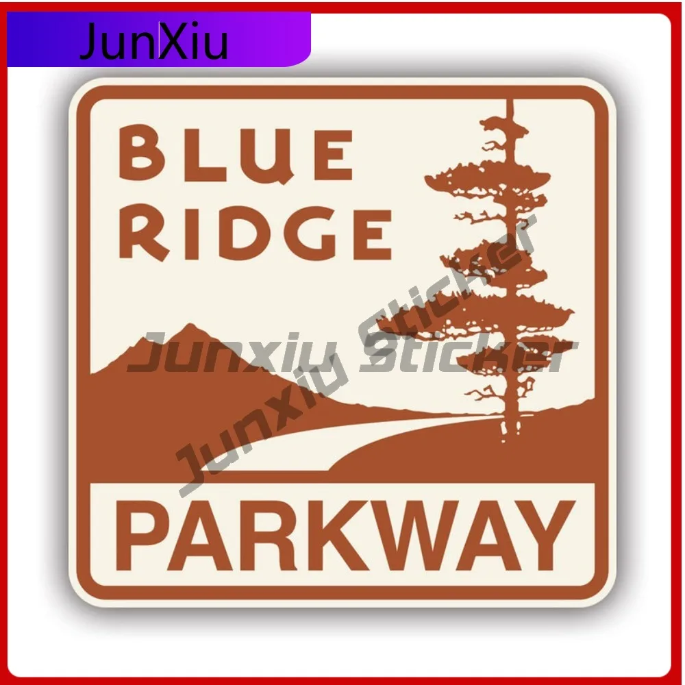 

Vintage Blue Ridge Weather Resistant Waterproof Funny For Car Body Car Window Rear Windshield No Residue Removable Decal