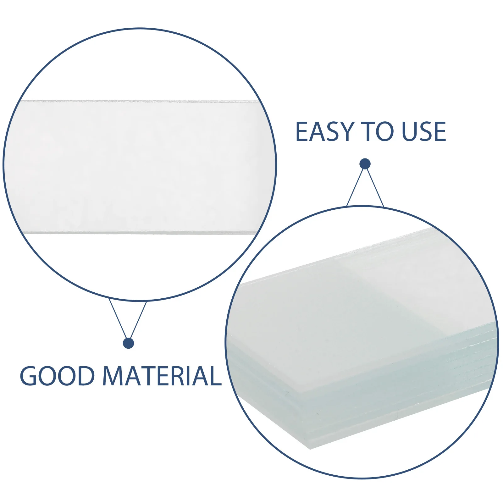 50 Pcs Laboratory Glass Slides Microscope Blank Accessories for Microscopes Kit Sample