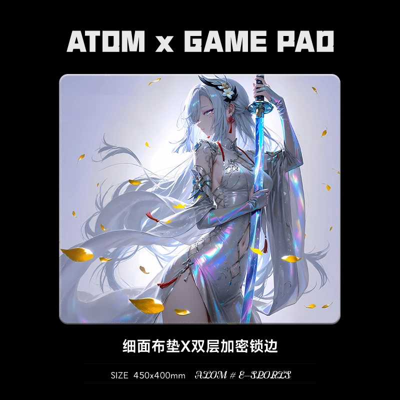 

ATOM Esports Gaming Mouse Pad FPS Gaming Mats Customized Mouse Pad Game Office Accessories Desk Mat Gifts 450x400mm 350x300mm