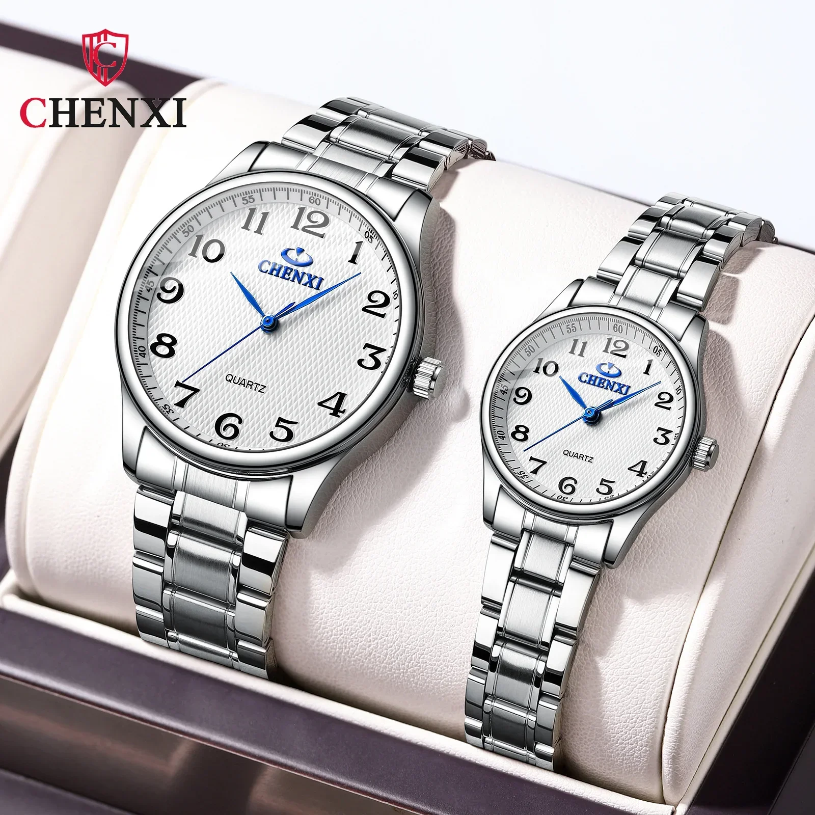 NEW CHENXI 010A Famous Couple Brand Steel Band Men's and Women's Casual Quartz Watch