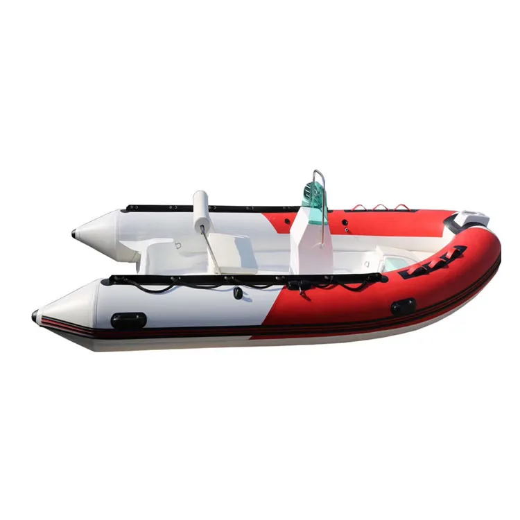 China Hot Sale Cheap Rigid Hull Hypalon Inflatable Fiberglass Fishing Cabin Rib Boats