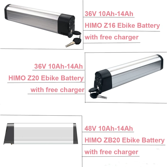 HIMO Z20 20 Inch Folding Electric Bike Bicycle Battery 36V 10Ah 48V 10Ah  HIMO Z16 ZB20 Foldable Ebike Battery 360Wh 480Wh