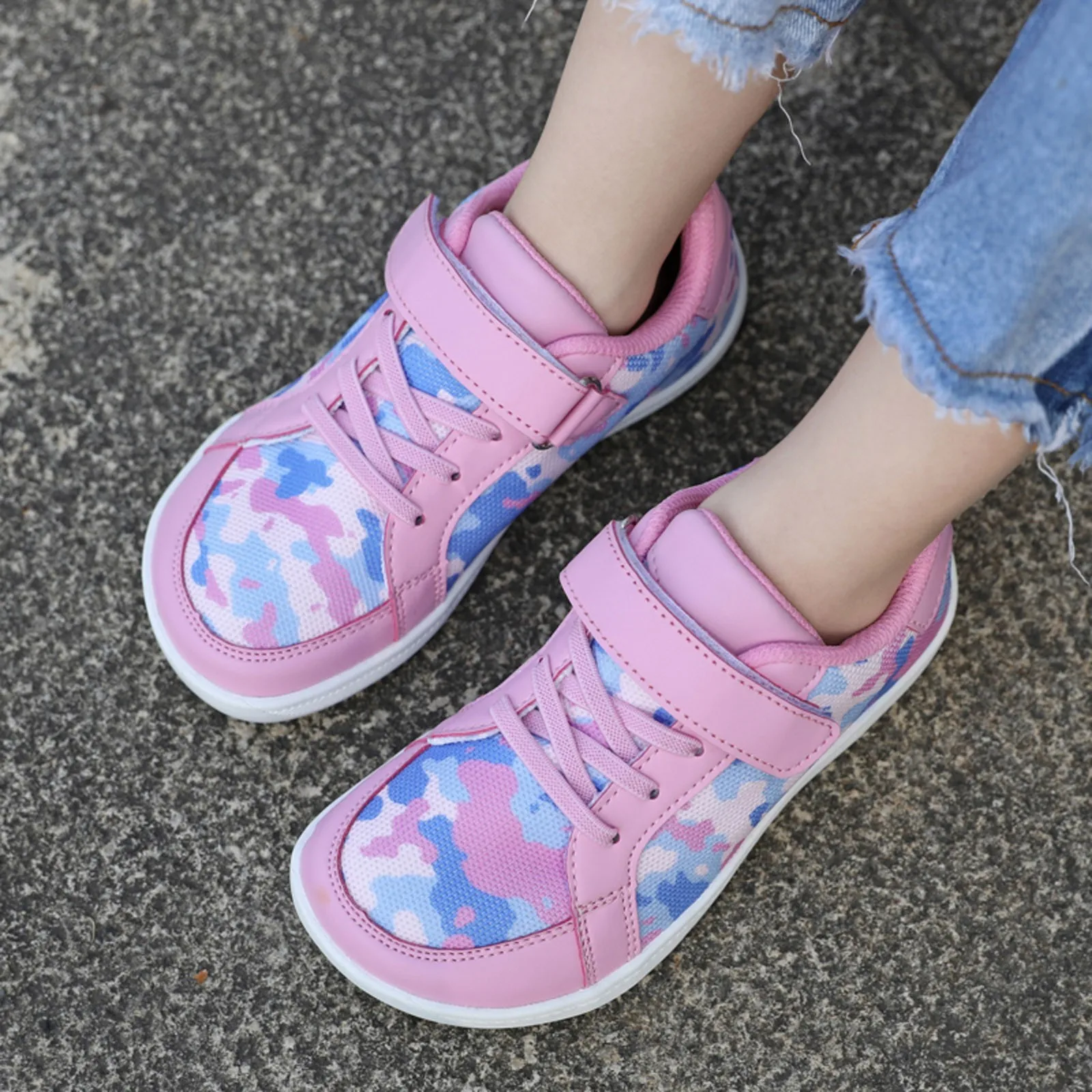 

Boys And Girls Fashion Camouflage Sneaker Shoes Children's Mesh Breathable Wide Foot Casual Shoes Kids Toddlers Walking Shoes