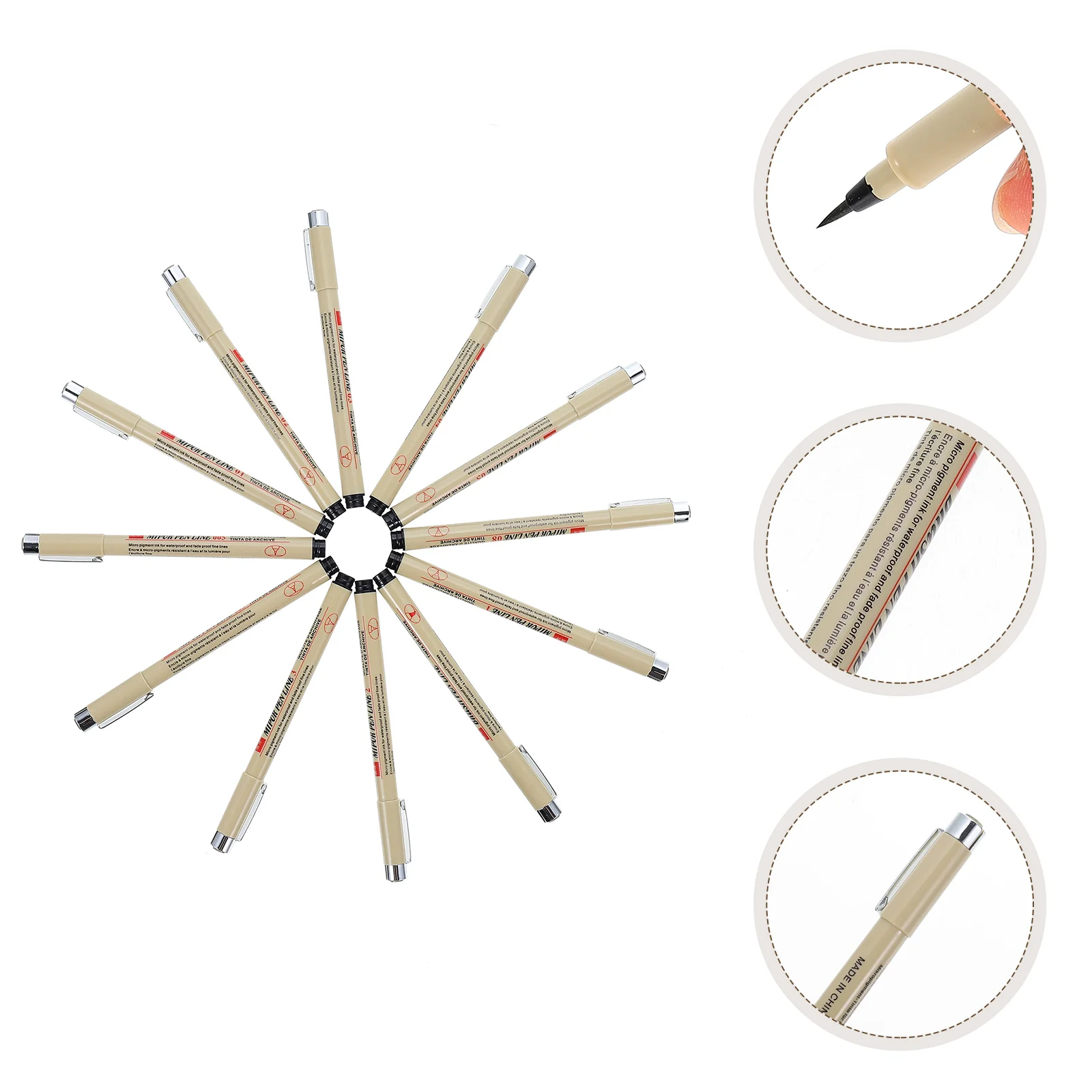 

12 Pcs Waterproof Hook Pen Multi-function Paint Pens Drawing Accessory Major Household
