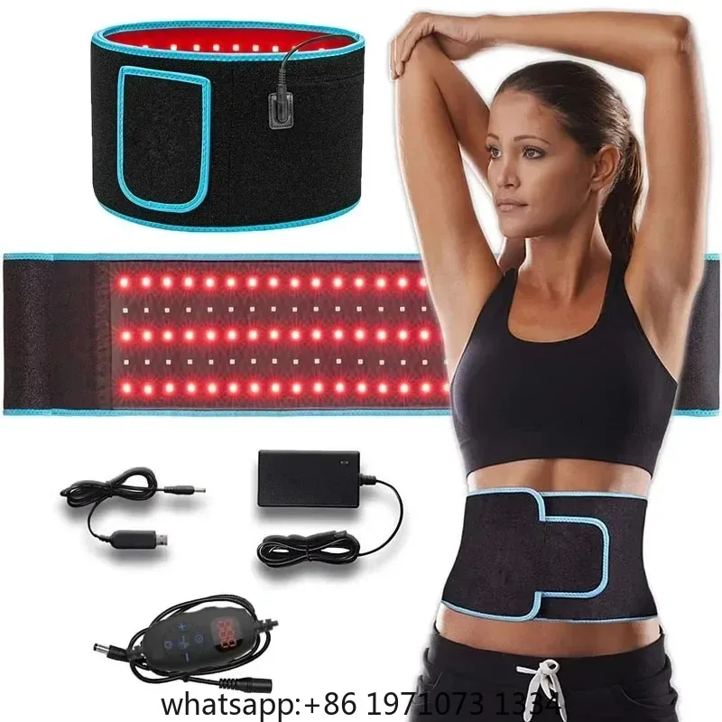 Infrared Light Therapy Belt 850nm 660nm Red Lamp Therapy LED For Back Pain Relief Burn Fat Slimming Waist RED Light Wrap Belt view 2