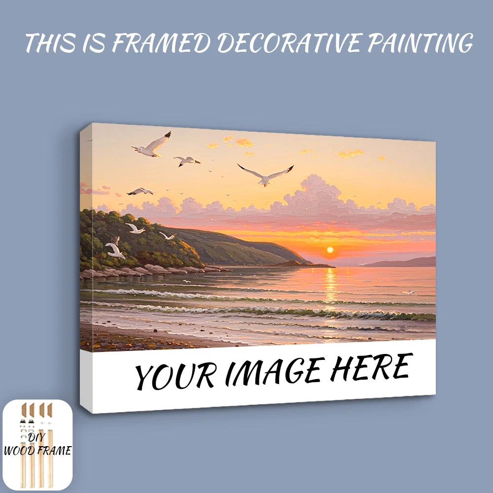 1 Stück großes individuelles Foto auf Leinwand, personalisiertes Geschenk für Raumdekoration, individuelle Heimdekorationsartikel, Wanddekoration, individuelles Geschenk