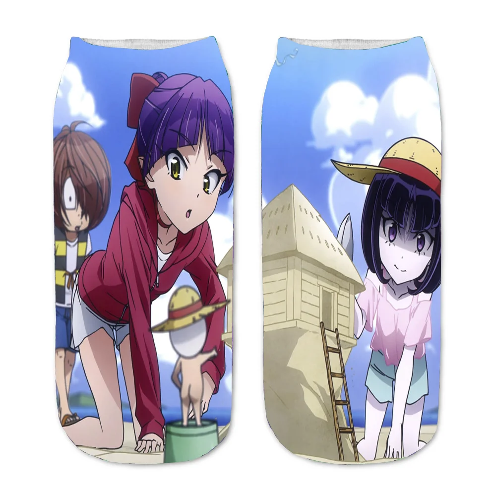 Men Women Socks Anime GeGeGe no Kitaro 3D Printed Cartoon Straight Socks  Short Sock teenager Kawaii Party Gift  Ankle cute Sock