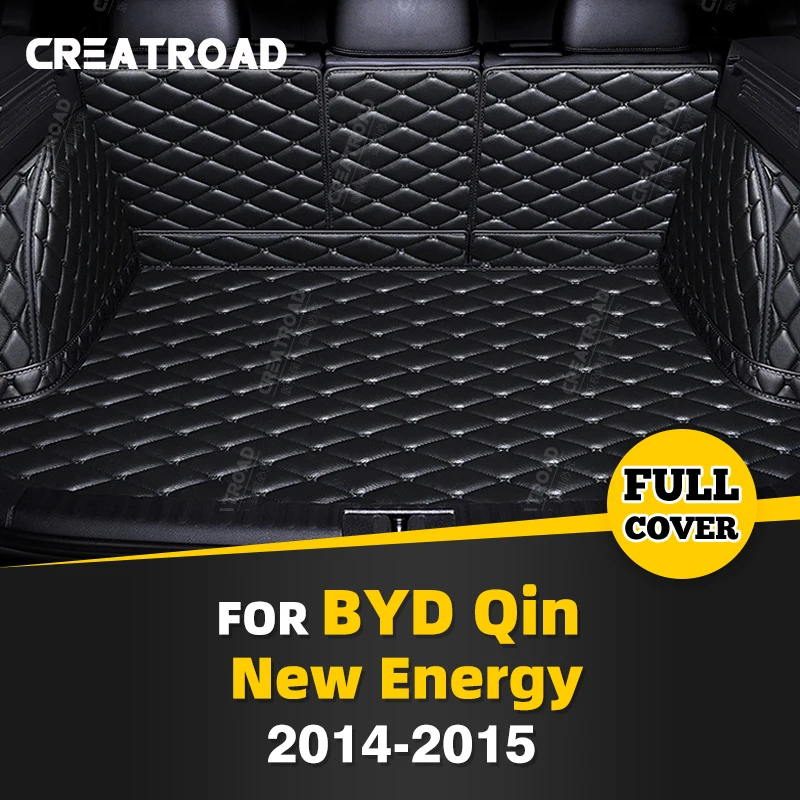 

Auto Full Coverage Trunk Mat For BYD Qin New Energy 2014 2015 Car Boot Cover Pad Cargo Liner Interior Protector Accessories