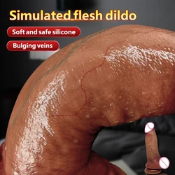 Soft Realistic Dildo Sexy Huge Penis with Super Strong Suction Cup Sex Toy for Woman Men Artificial Penis G-spot Simulation Dick