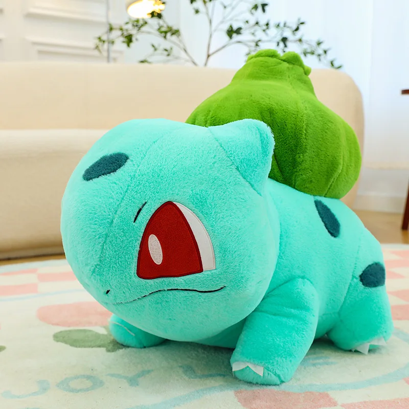 Nuovo stile Pokemon Bulbasaur carino farcito peluche bambola cartone animato regalo di giorno dei bambini regalo di compleanno bambola cuscino decorazione della stanza