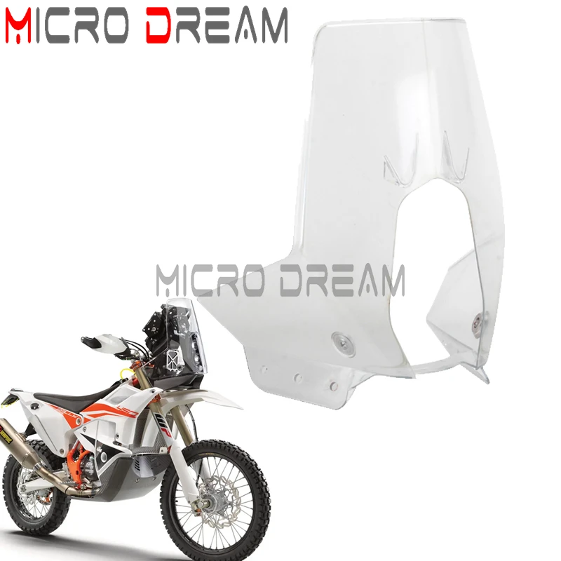 Motocross Clear Front Fairing Enduro Rally Replica Windshield For 790 Rally Kit 790/890 ADVENTURE-R 701 BAJA 450 RALLY REPLICA