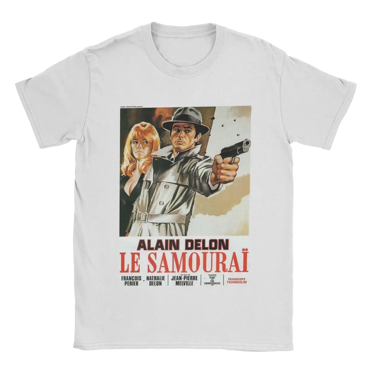 Summer Retro Alain Delon Actor Men Women T Shirts Le Samourai 80s Movie Apparel Casual Tees T-Shirt Cotton Gift Idea Clothes