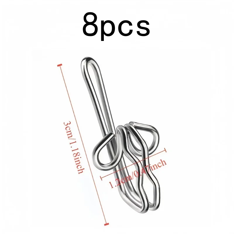 8 pcs Butterfly Drape Hooks, Easy to Install, Sturdy, Won't Scratch Fabric, Decorative Curtain Hardware
