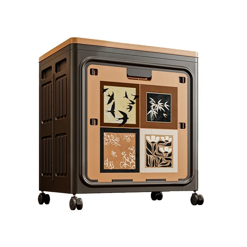 Household bedroom bedding clothes storage box, antique style extra large thickened finishing box, no formaldehyde