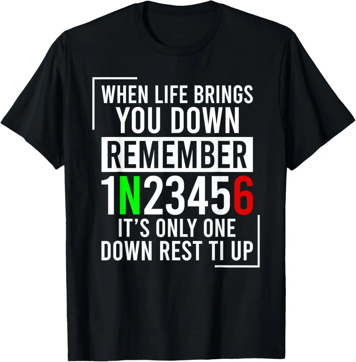 

1N23456 Motorcycle Gear Shift Motorcyclist T-Shirt Motorcycle