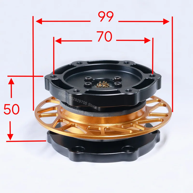 Simracing Game Steering Wheel Aluminum Alloy Quick Release With 16 Pin Connector For Moza Logitech FANATEC Thrustmaster Simagic