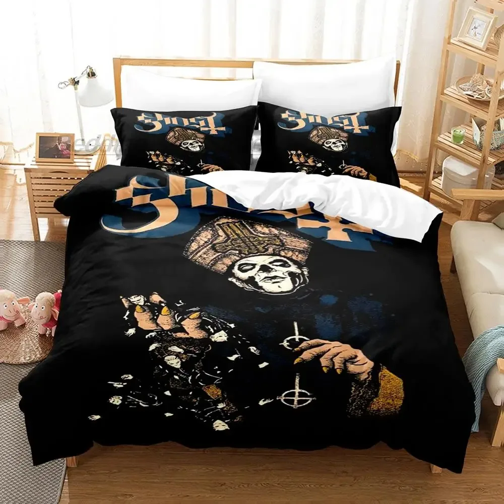 Ghost Rock Band Tank Bedding Set Single Twin Full Queen King Size Bed Set Aldult Kid Bedroom Duvetcover Sets 3D Print Hip Hop