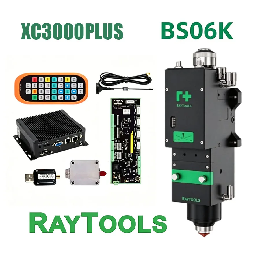 Raytools XC3000Plus Laser System RayTOOLS BS06K Intelligent Fiber Laser Cutting Head 6kW Flexible Control QBH QD Metal Cutting