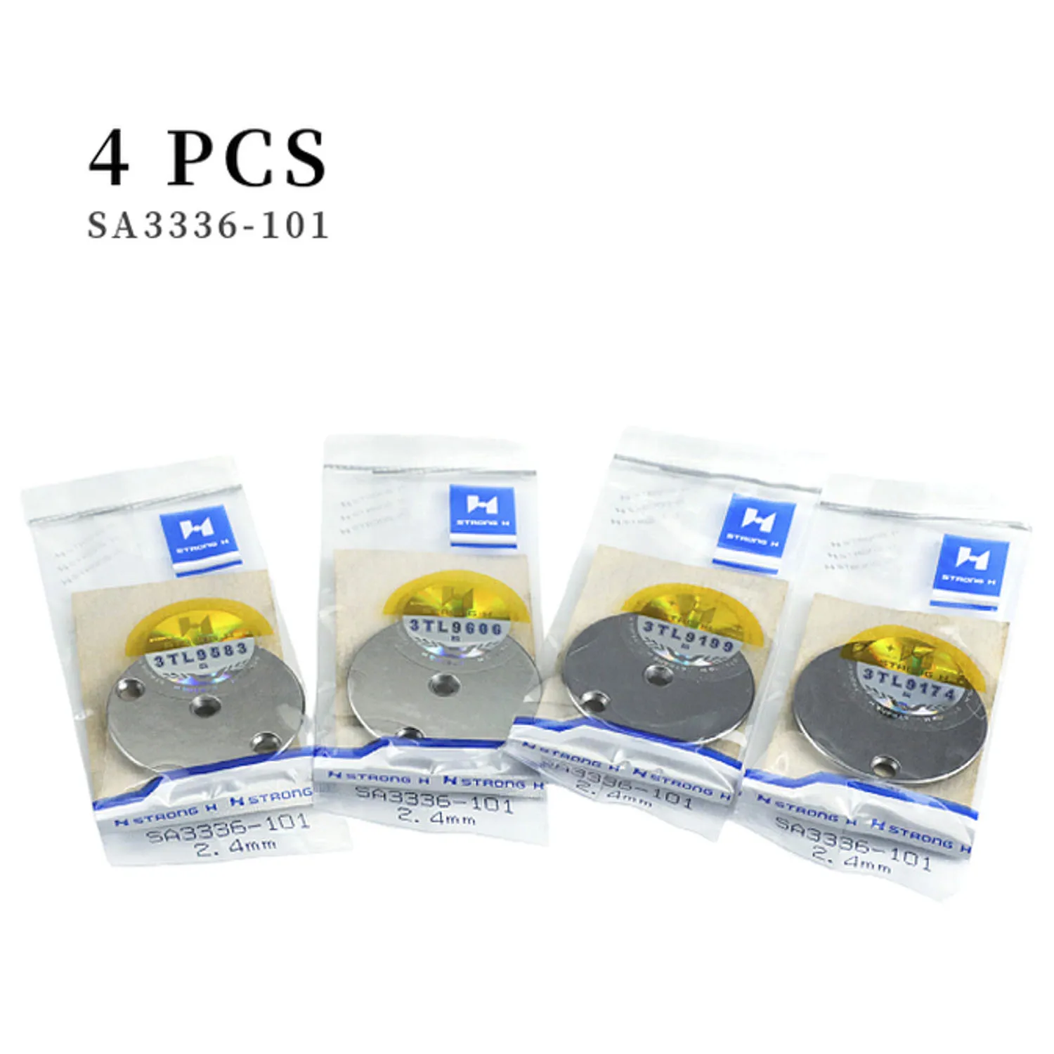 

4 шт. SA3336-101 пластина с игольчатым отверстием 2,4 мм для швейной машины Brother KE-430D, BAS-311G, BAS-342G, JACK JK-T2210 с заклепками и узорами