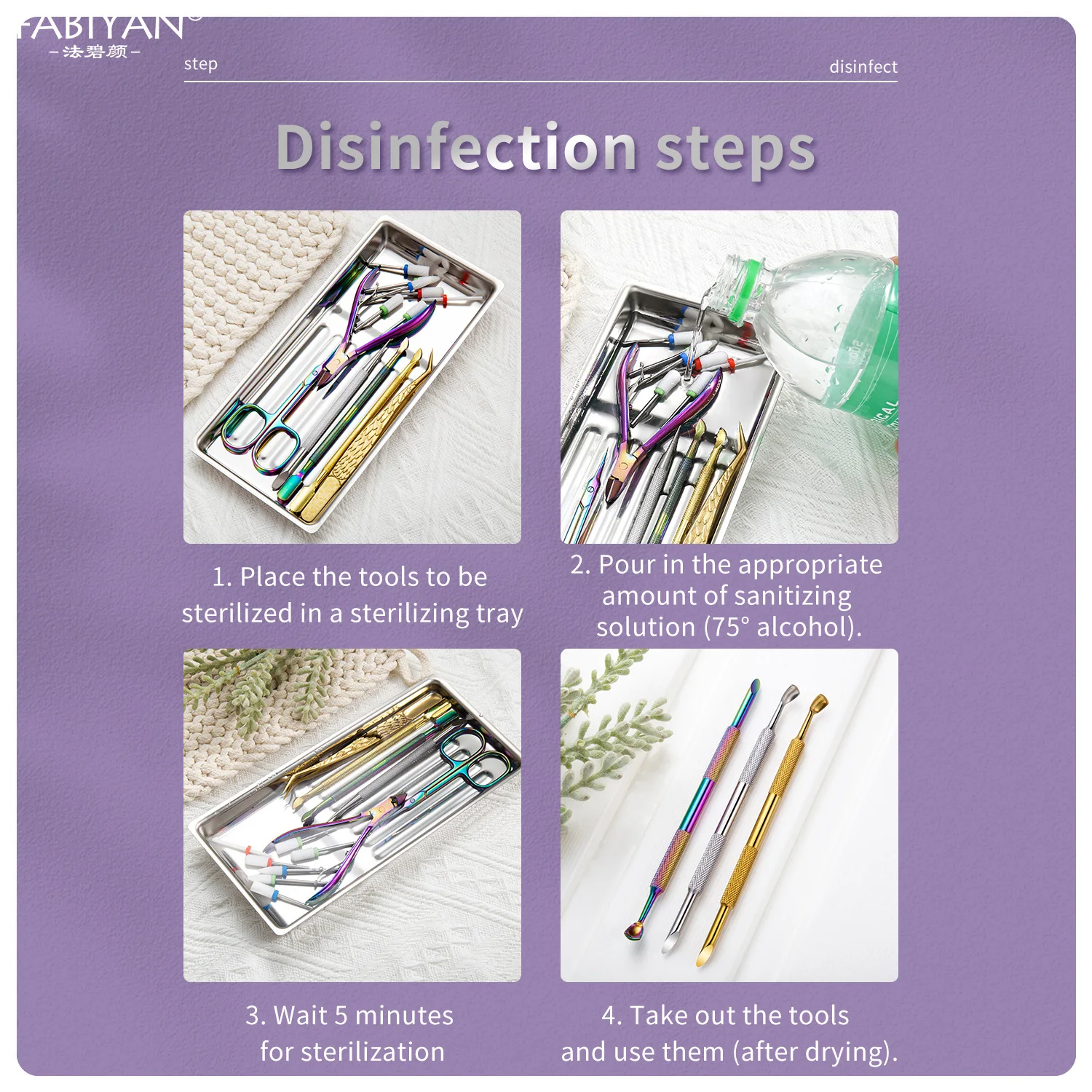 Stainless Steel Nail Tool Disinfection Tray Anti High Temperature And Corrosion-resistant Disinfection Box Nail Equipment Plate