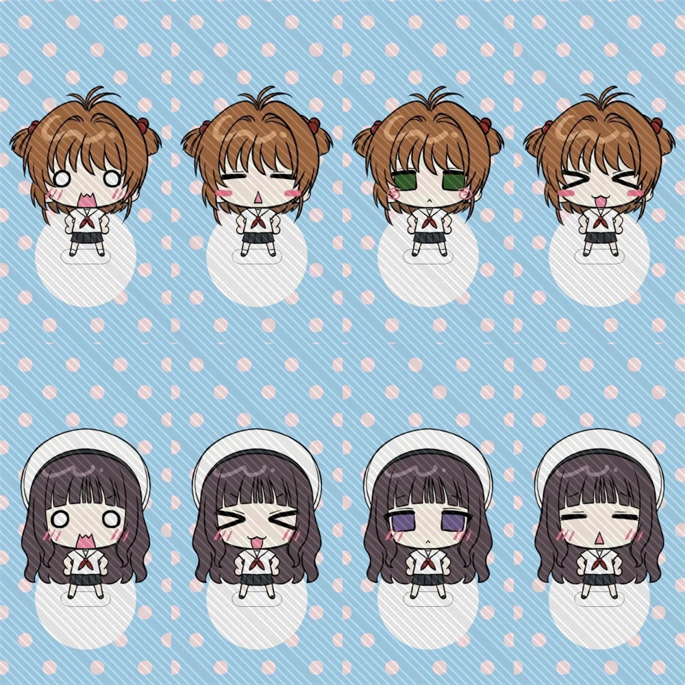 10CM Charm Anime Card Captor Sakura Ayanami Rei Acrylic  Cosplay Characters Ornament Accessories Goods Collection Gifts
