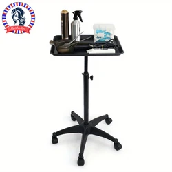 Beauty Trolley Hair Extension Tray Height Adjustable Hair Coloring Hairdressing Tray Barber Rolling Cart Barber Shop Accessories