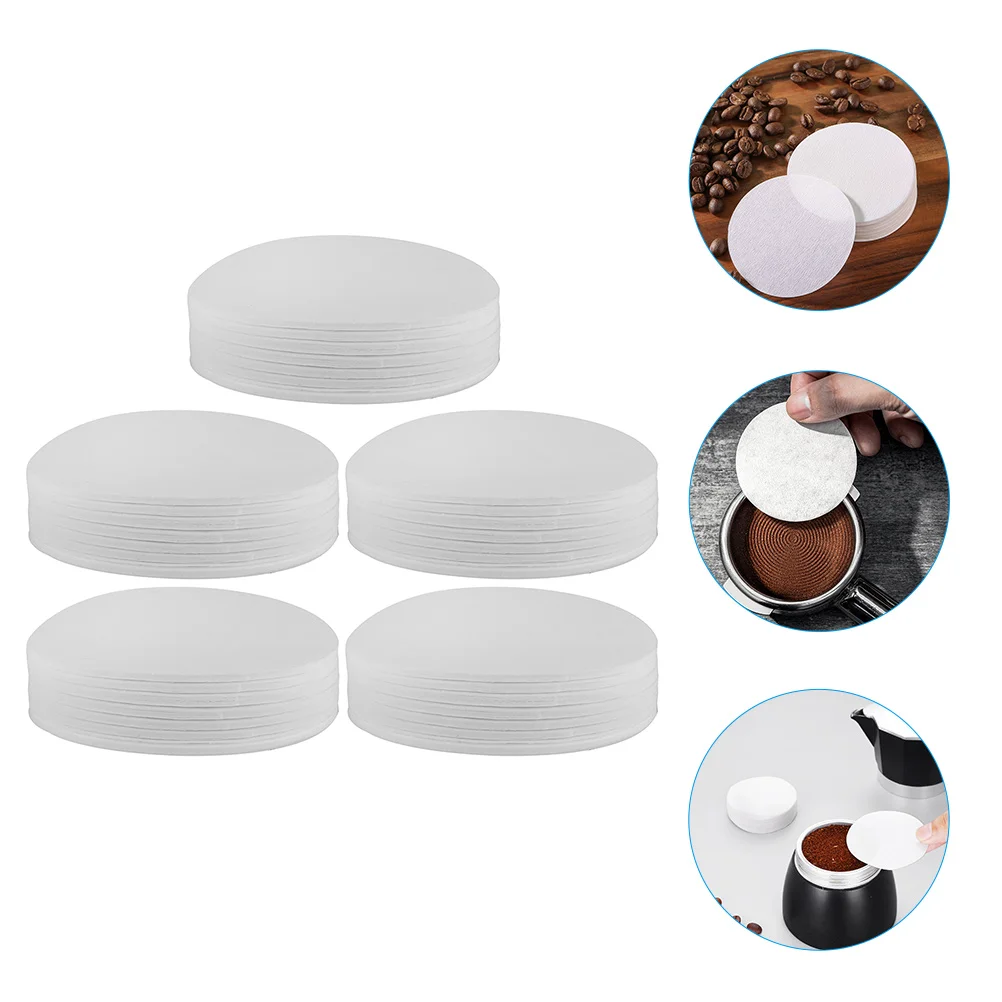 500 Pcs Japanese Coffee Filter Paper Round Filters Unbleached